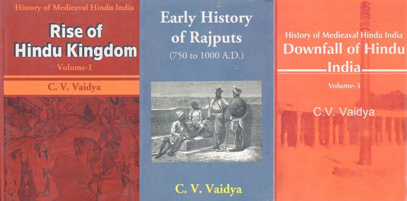 History of Medieaval Hindu India- Rise of Hindu Kingdom | Early History of Rajputs 750 to 1000 A.D.| Downfall of Hindu (Set of 3 Volumes)