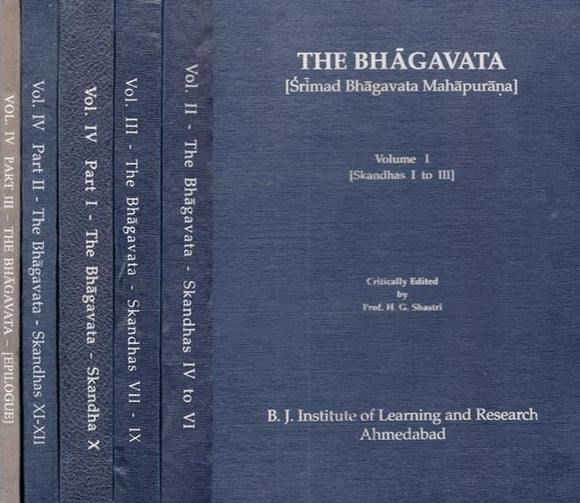 Srimad Bhagavata Mahapurana- Purana Critical Edition (Set of 6 Volumes) An Old and Rare Book